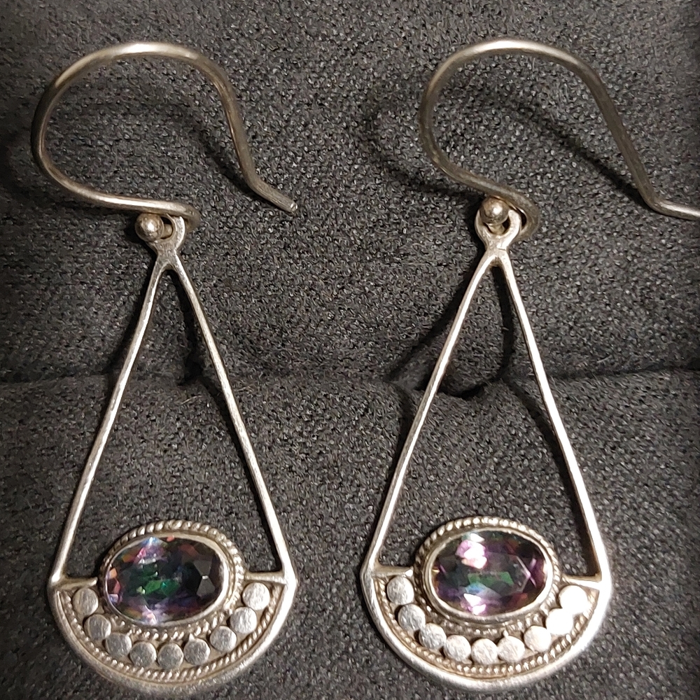 Vintage Sterling Silver Dangle Earrings